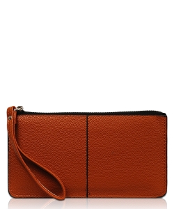 New Fashion Zip Wallet WA1288-3 BROWN